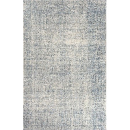 JAIPUR RUGS Hand-Tufted Durable Wool Ivory-Blue Rug - BRT03 RUG109248